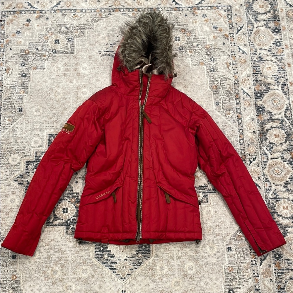 Capp3L women’s ski jacket size xs color red